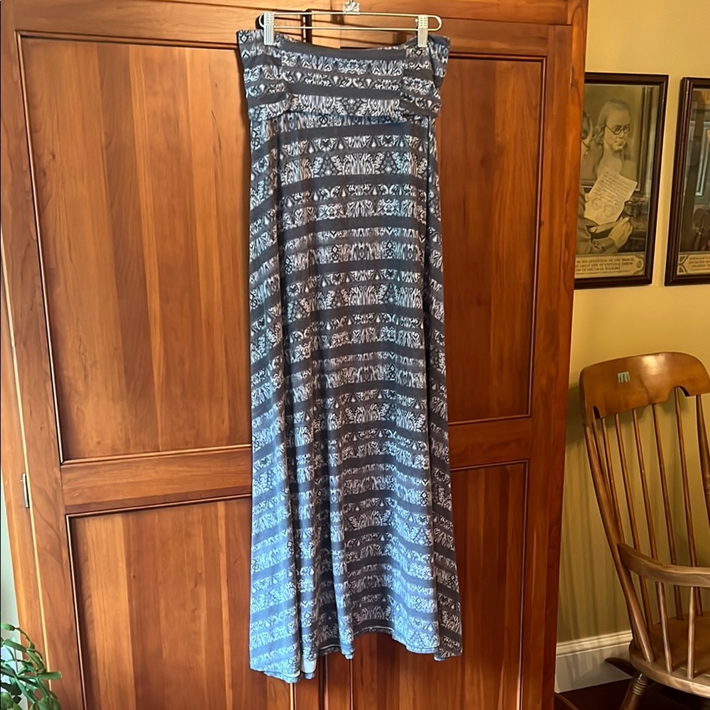 Athleta Silver A-Line Skirt with Full Elegance